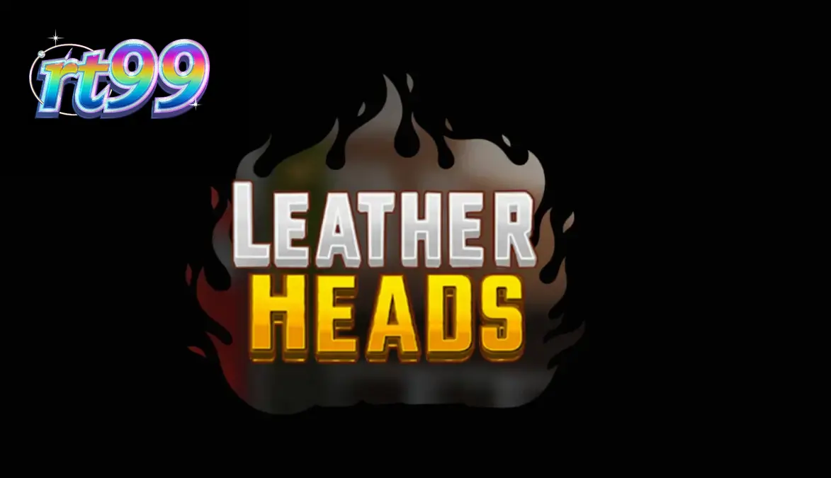 Tampilan visual slot Leatherheads dengan tema pemadam kebakaran neon